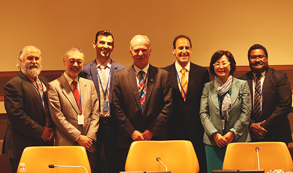 Speakers at the EBSA side event during the UN Ocean Conference, New York, 8 June 2017